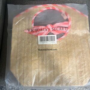 Victoria's Secret Red and White Tote Bag